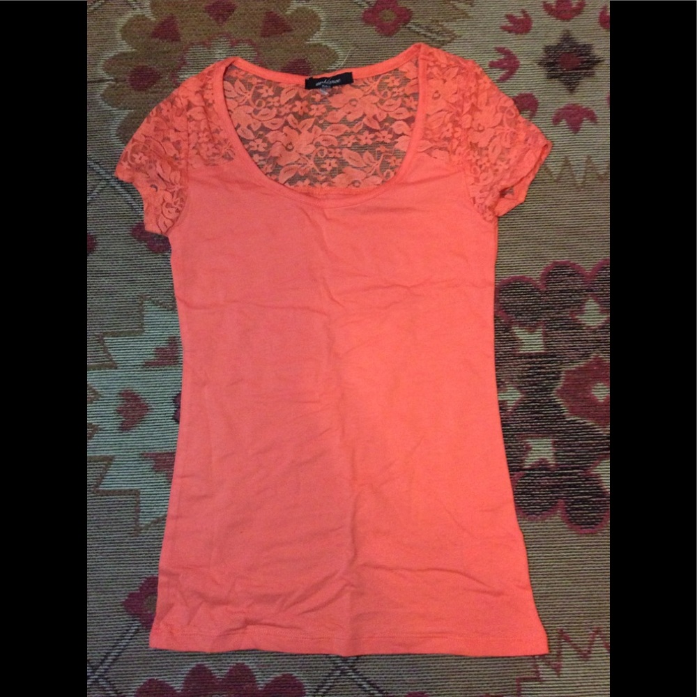 Orange Lace top
